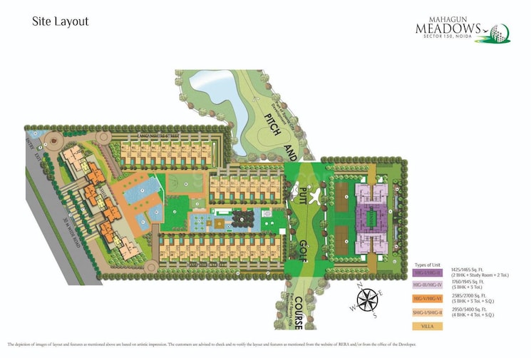 Master Plan, mahagun-meadows-villas 5 Bedroom 4900 Sq.Ft. Villa In Sector 150 Noida 8796430