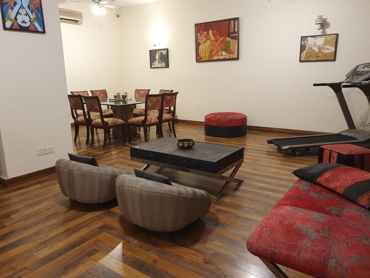 Living Room, gulmohar park 3 Bedroom 400 Sq.Yd. Builder Floor In Gulmohar Park Delhi 8796525