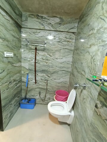 Bathroom in 2 BHK Apartment at Siddhi Highland Park, Kolshet Road – for Rent