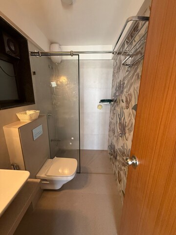 Bathroom in 3 BHK Apartment at Naman Habitat, Andheri West – for Rent