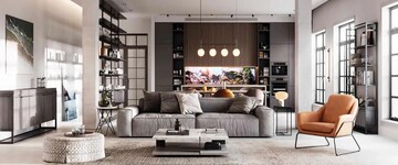 Living Room in 3 BHK Apartment at Dosti Eastern Bay, Wadala – for Sale