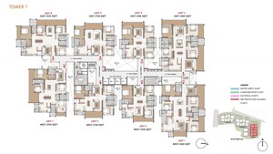 Master Plan in 3.5 BHK Apartment at Cybercity Trevita, Kothaguda – for Sale