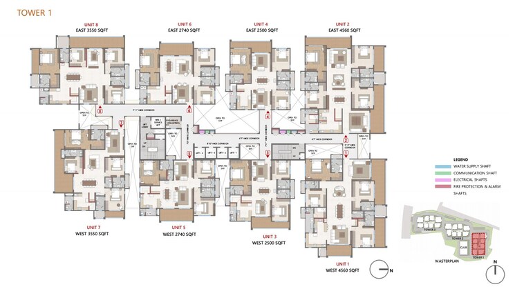 Master Plan, cybercity-trevita 3.5 Bedroom 2790 Sq.Ft. Apartment In Kothaguda Hyderabad 8796730