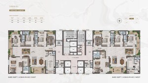 Floor Plan in 4 BHK Apartment at MSN One, Kokapet – for Sale