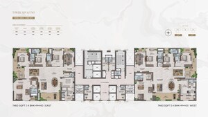 Floor Plan in 4 BHK Apartment at MSN One, Kokapet – for Sale