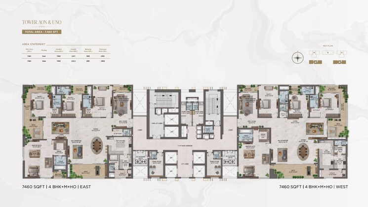 Floor Plan, msn-one 4 Bedroom 5510 Sq.Ft. Apartment In Kokapet Hyderabad 8796779
