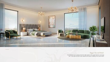 Living Room in 4 BHK Apartment at MSN One, Kokapet – for Sale