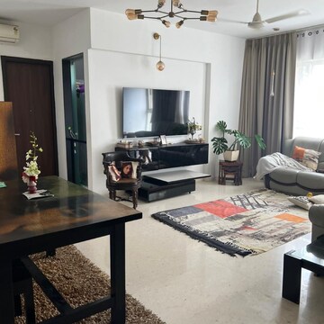Living Room in 2.5 BHK Apartment at Runwal Elegante, Shashtri Nagar – for Rent