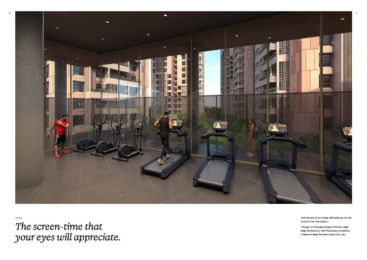 Gym, myscape-songs-of-the-sun 3 Bedroom 2825 Sq.Ft. Apartment In Financial District Hyderabad 8796833
