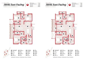 Floor Plan in 3 BHK Apartment at Myscape Songs Of The Sun, Financial District – for Sale
