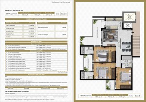 Floor Plan in 3 BHK Apartment at High Ground – for Sale