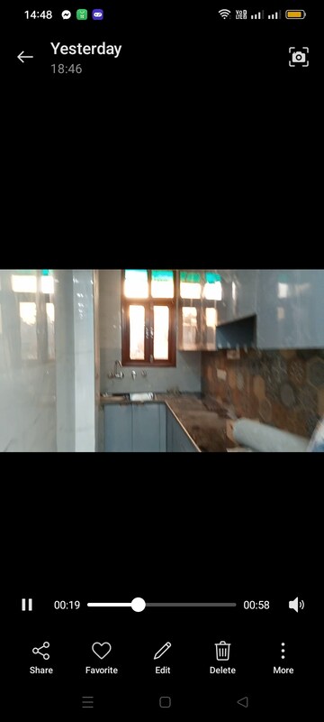 Kitchen in 1 BHK Builder Floor at Vijay Enclave – for Rent
