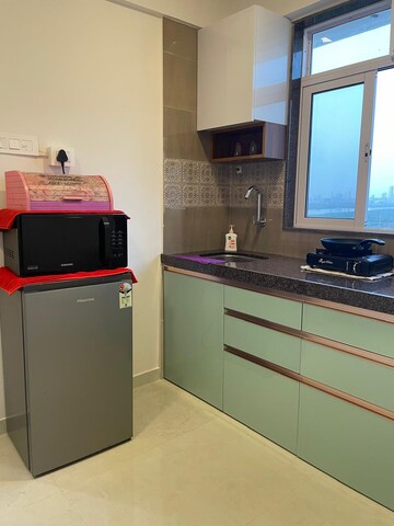 Kitchen in 1 BHK Apartment at New Ocean View, Andheri West – for Rent