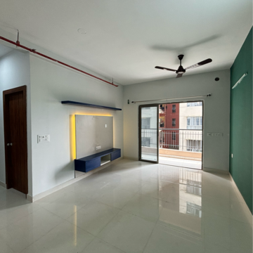 Living Room in 2 BHK Apartment at Siddha Happyville, Reekjoyoni Rajarhat – for Rent