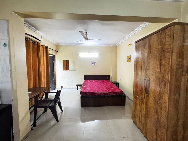 Bedroom, koregaon park annexe 1 RK 400 Sq.Ft. Apartment In Koregaon Park Annexe Pune 8797020