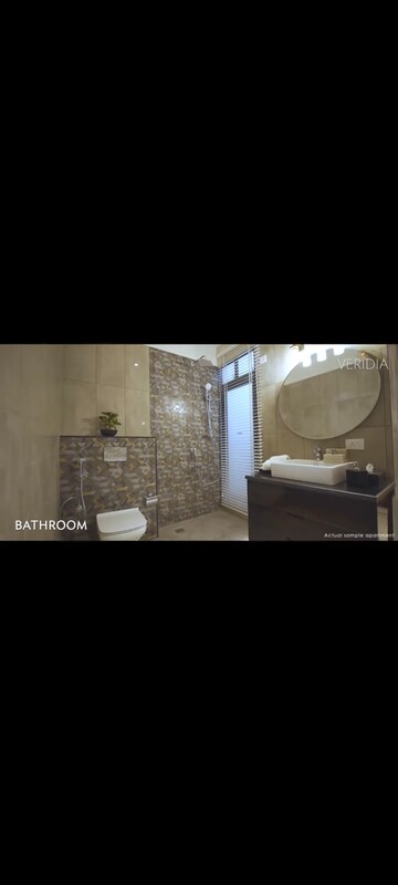 Bathroom in 4 BHK Apartment at Uchdpl Veridia Oakwood Enclave, Wave City – for Rent