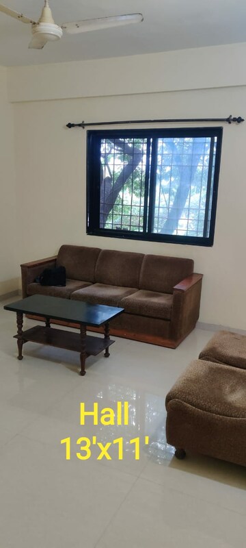 Living Room in 1 BHK Apartment at Nirman Sankul Apartment, Aundh – for Rent
