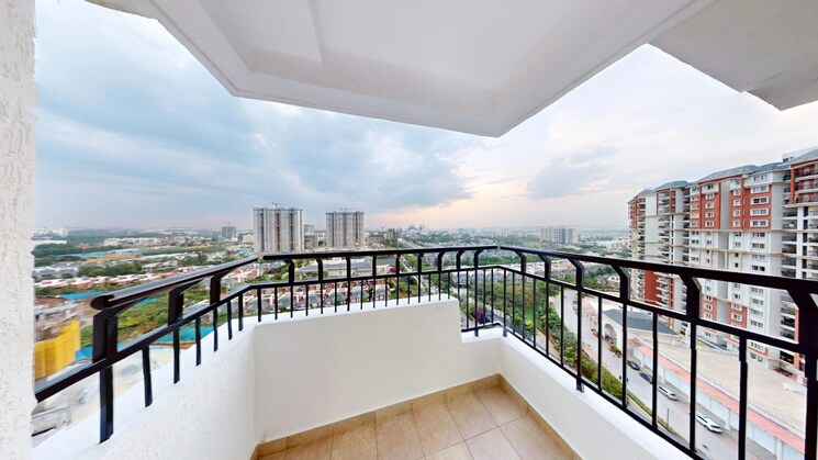 Balcony, prestige-lakeside-habitat 3 Bedroom 1655 Sq.Ft. Apartment In Varthur Bangalore 8796986