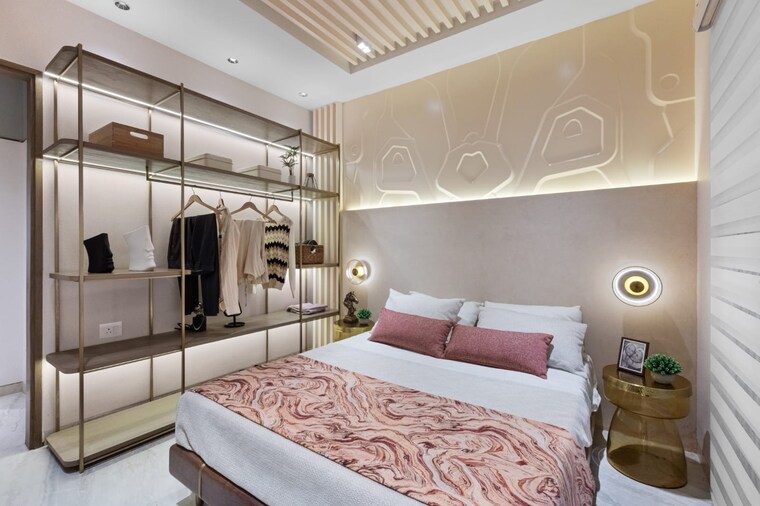 Bedroom, dosti-west-county-phase-4-dosti-pine 2 Bedroom 747 Sq.Ft. Apartment In Balkum Pada Thane 8797152