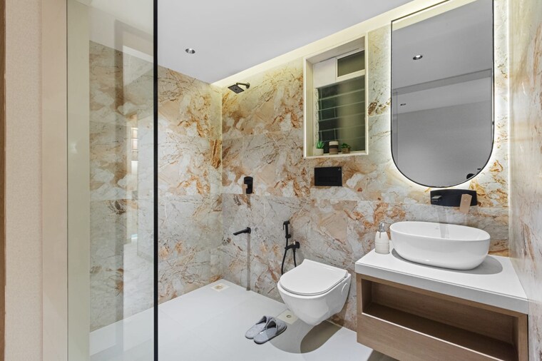 Attached Bathroom, dosti-west-county-phase-4-dosti-pine 3 Bedroom 1115 Sq.Ft. Apartment In Balkum Pada Thane 8797161