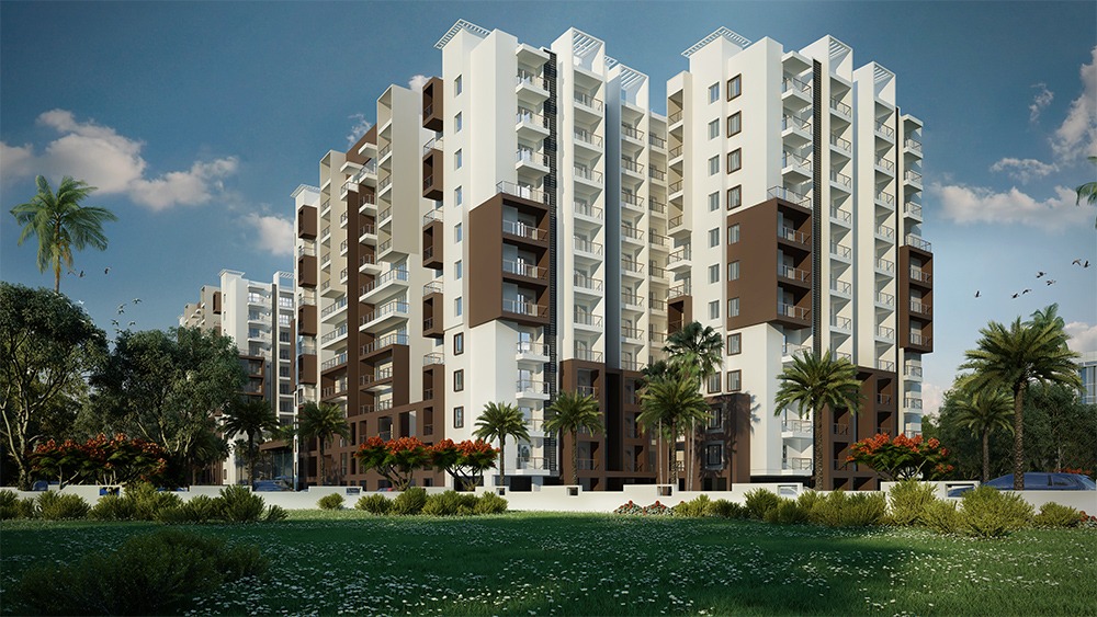 2 BHK + Pooja Room Apartment For Sale in Maithri Shilpitha Sunflower