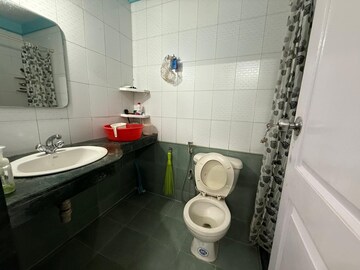 Bathroom in 3 BHK Apartment at Hiranandani Estate Hill Grange, Ghodbunder Road – for Rent