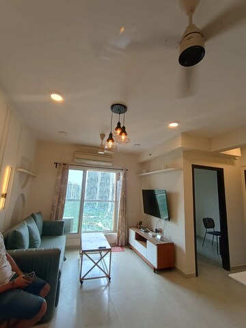 Living Room in 2 BHK Apartment at Dosti West County Phase 4 Dosti Pine, Balkum Pada – for Rent