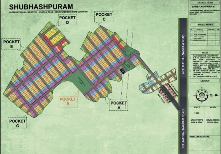 Map Location, amar shaheed path  1000 Sq.Ft. Plot In Amar Shaheed Path Lucknow 8787426