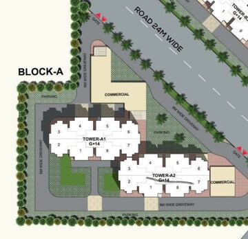 Master Plan in 2 BHK Apartment at Suncity Avenue 76, Sector 76 – for Sale