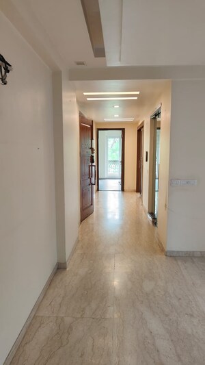 Building Lobby in 3 BHK Builder Floor at Sarvapriya Vihar – for Sale