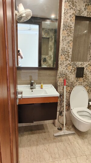 Bathroom in 3 BHK Builder Floor at Sarvapriya Vihar – for Sale