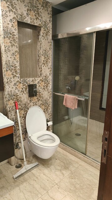 Bathroom in 3 BHK Builder Floor at Sarvapriya Vihar – for Rent