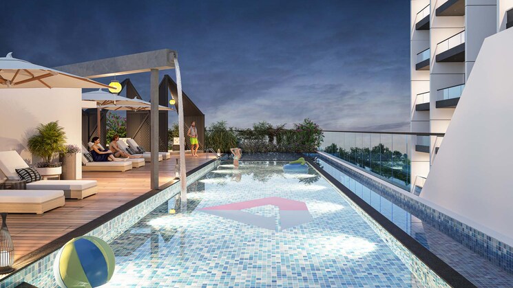 Swimming Pool, vajram-ixora 3 Bedroom 1990 Sq.Ft. Apartment In Gopanpally Hyderabad 8797459