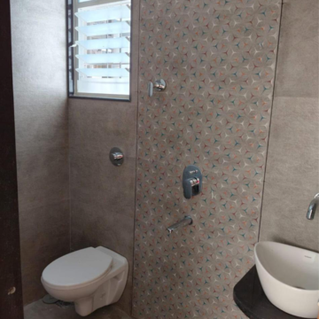 Bathroom in 1 BHK Apartment at Pantheon Acorn Park Phase 1, Mumbai Bangalore Highway – for Rent