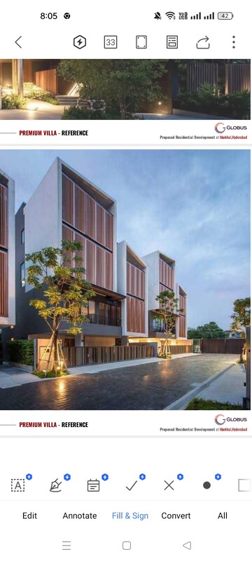 4 BHK Villa – Exterior View View at Tukkuguda - for Sale