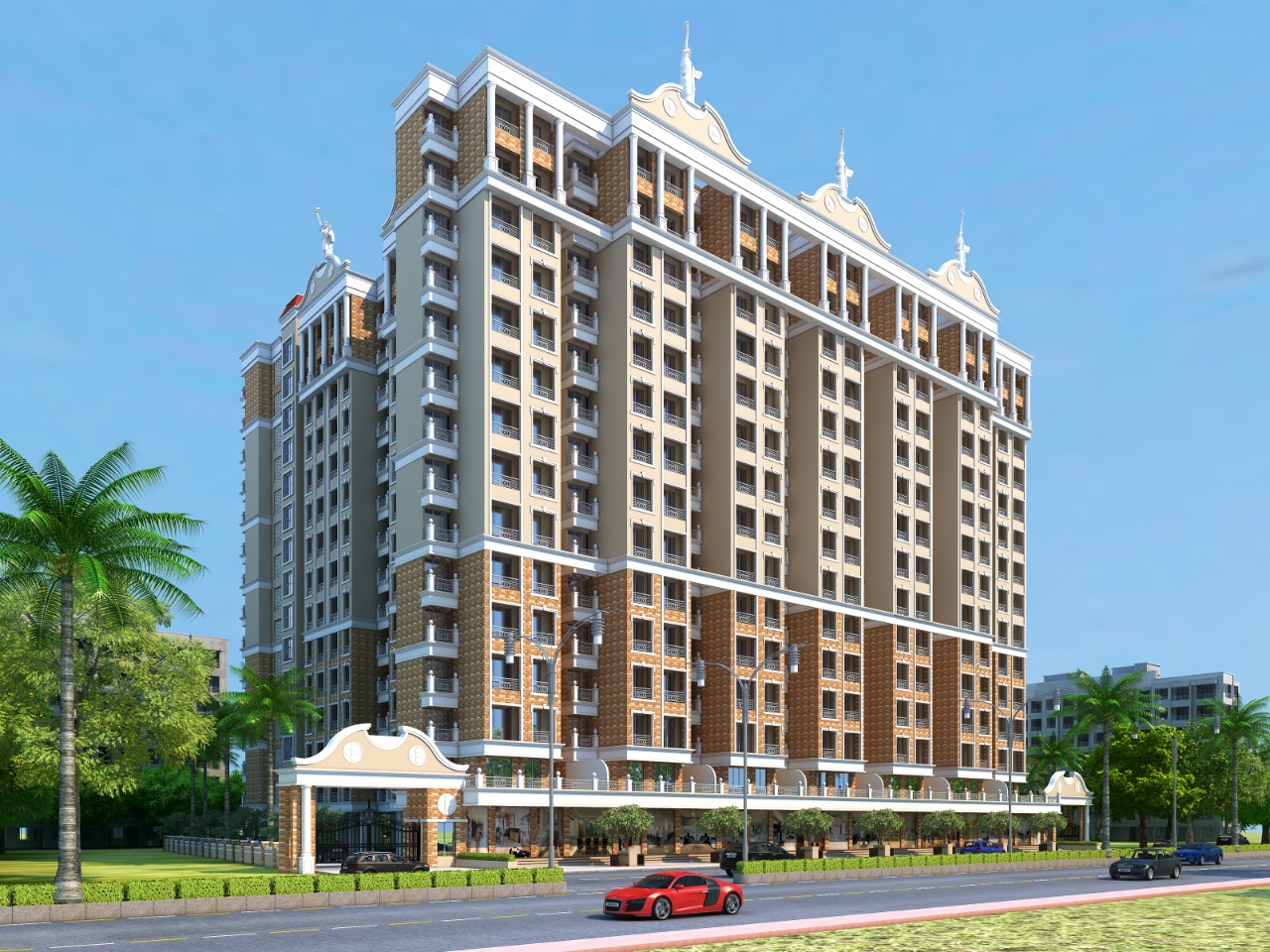 2 BHK 1015 Sq.Ft. Apartment in GBK Vishwajeet Empire