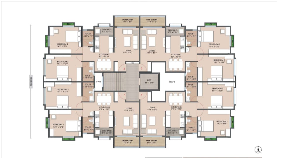 2 BHK Apartment For Sale in Siddhashila Madhusagar