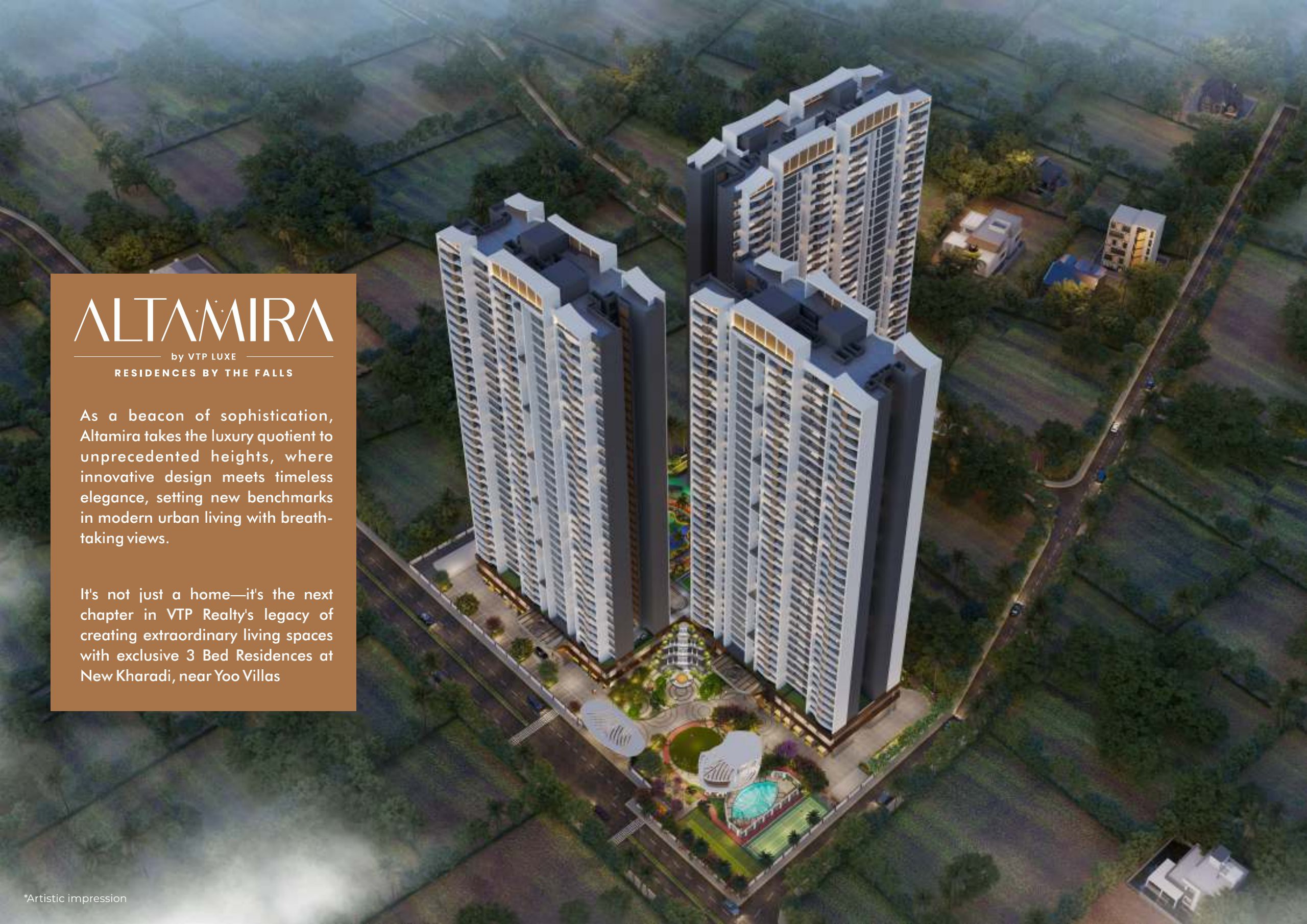 3 BHK + Pooja Room Apartment For Sale in VTP Altair