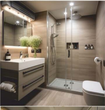 Bathroom in 2 BHK Apartment at Kelkar Gangadhar Apartments, Navi Peth – for Sale