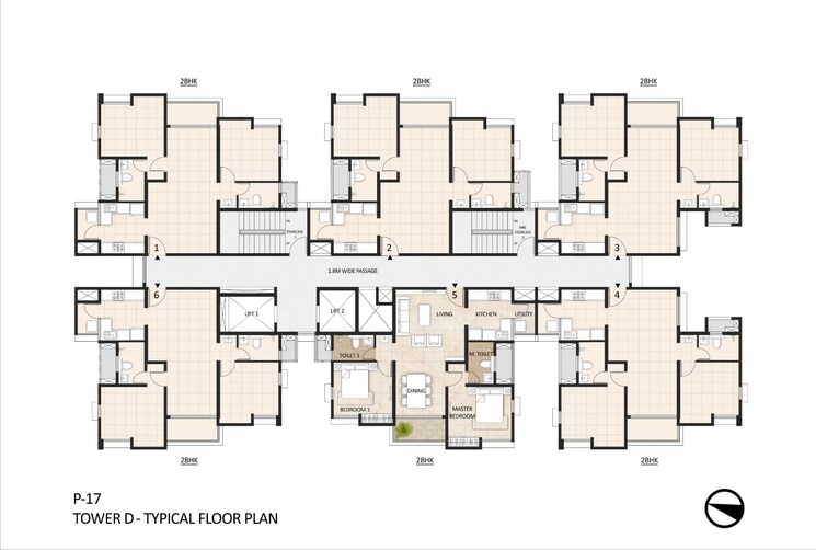 Floor Plan, mahindra-lakewoods 2 Bedroom 1079 Sq.Ft. Apartment In Chengalpattu Chennai 8798326