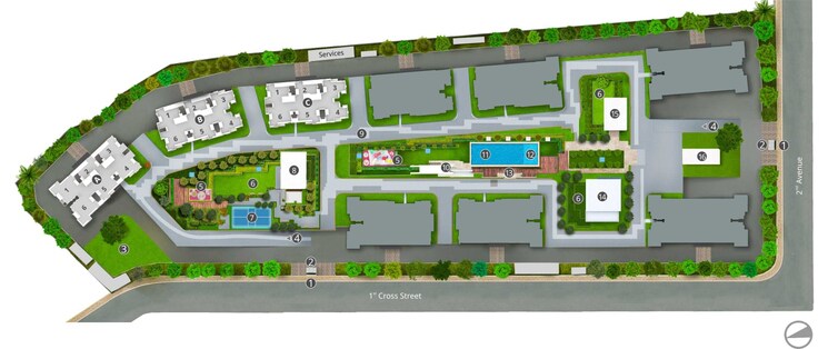 Master Plan, mahindra-lakewoods 3 Bedroom 1478 Sq.Ft. Apartment In Chengalpattu Chennai 8798361