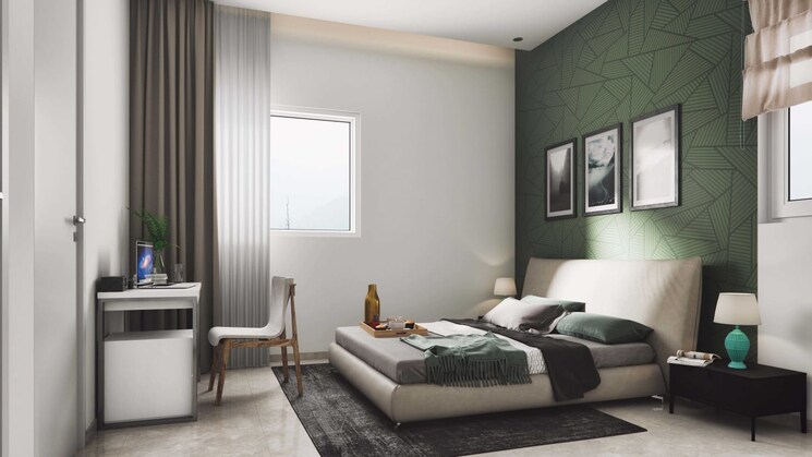 Bedroom, mahindra-lakewoods 3 Bedroom 1478 Sq.Ft. Apartment In Chengalpattu Chennai 8798361