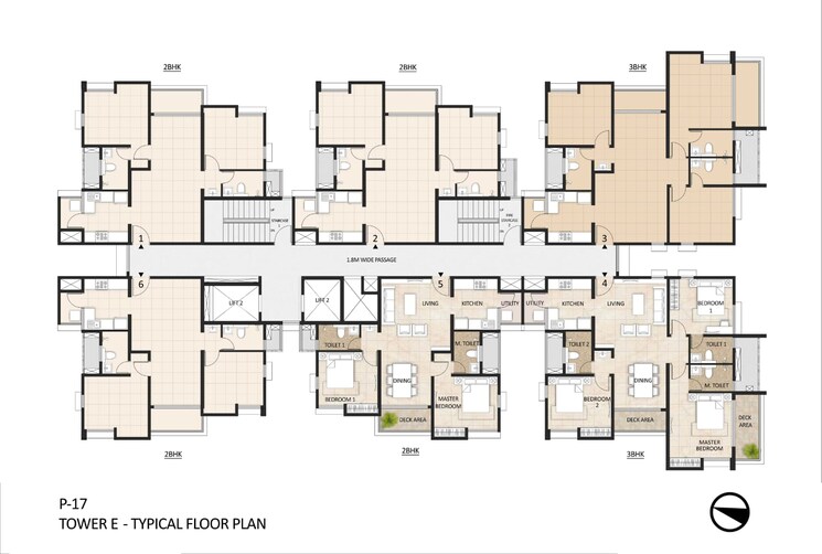 Floor Plan, mahindra-lakewoods 3 Bedroom 1478 Sq.Ft. Apartment In Chengalpattu Chennai 8798642