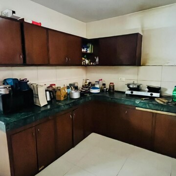 Kitchen in 3 BHK Builder Floor at Ansal Valley View Estate, Gwal Pahari – for Rent