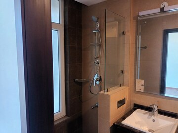 Bathroom in 3 BHK Apartment at Dhoot Time Residency, Sector 63 – for Rent