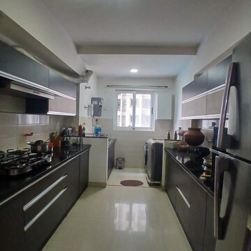 Kitchen in 3 BHK Apartment at Salarpuria Senorita, Sarjapur Road – for Rent