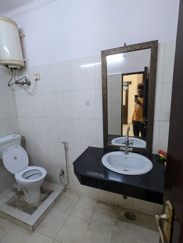 Bathroom in 2 BHK Builder Floor at Spazedge, Sector 47 – for Rent