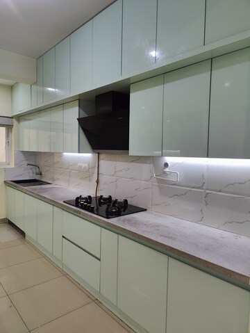Kitchen in 3 BHK Apartment at Mantri Webcity, Hennur – for Rent