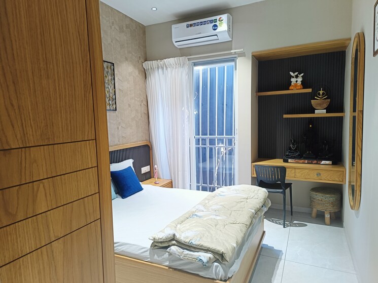 Bedroom, sahyadri-plumeria 2 Bedroom 748 Sq.Ft. Apartment In Moshi Pune 8799261