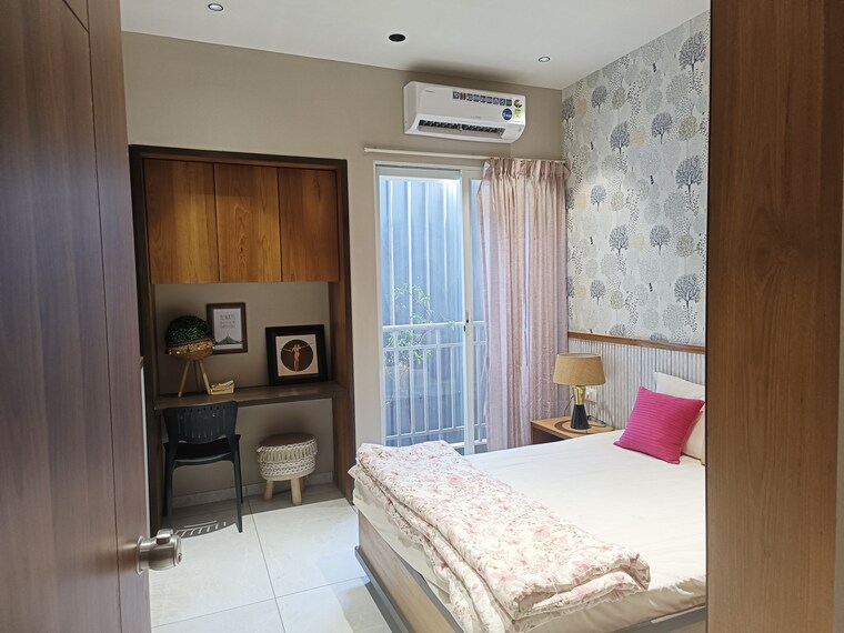 Bedroom, sahyadri-plumeria 3 Bedroom 993 Sq.Ft. Apartment In Moshi Pune 8799271